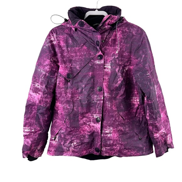 Columbia Tie Dye Print Titanium Snowboard Jacket Coat - Picture 15 of 15